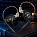 Black KZ EDX Pro X — dark Band Factory rehearsal-studio product photo