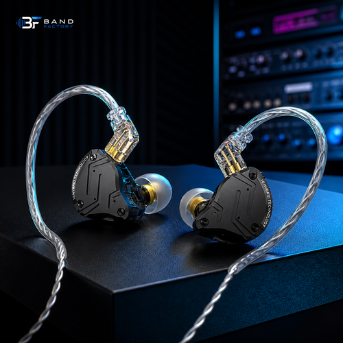 KZ ZS10 Pro X in-ear monitors — Band Factory studio hero